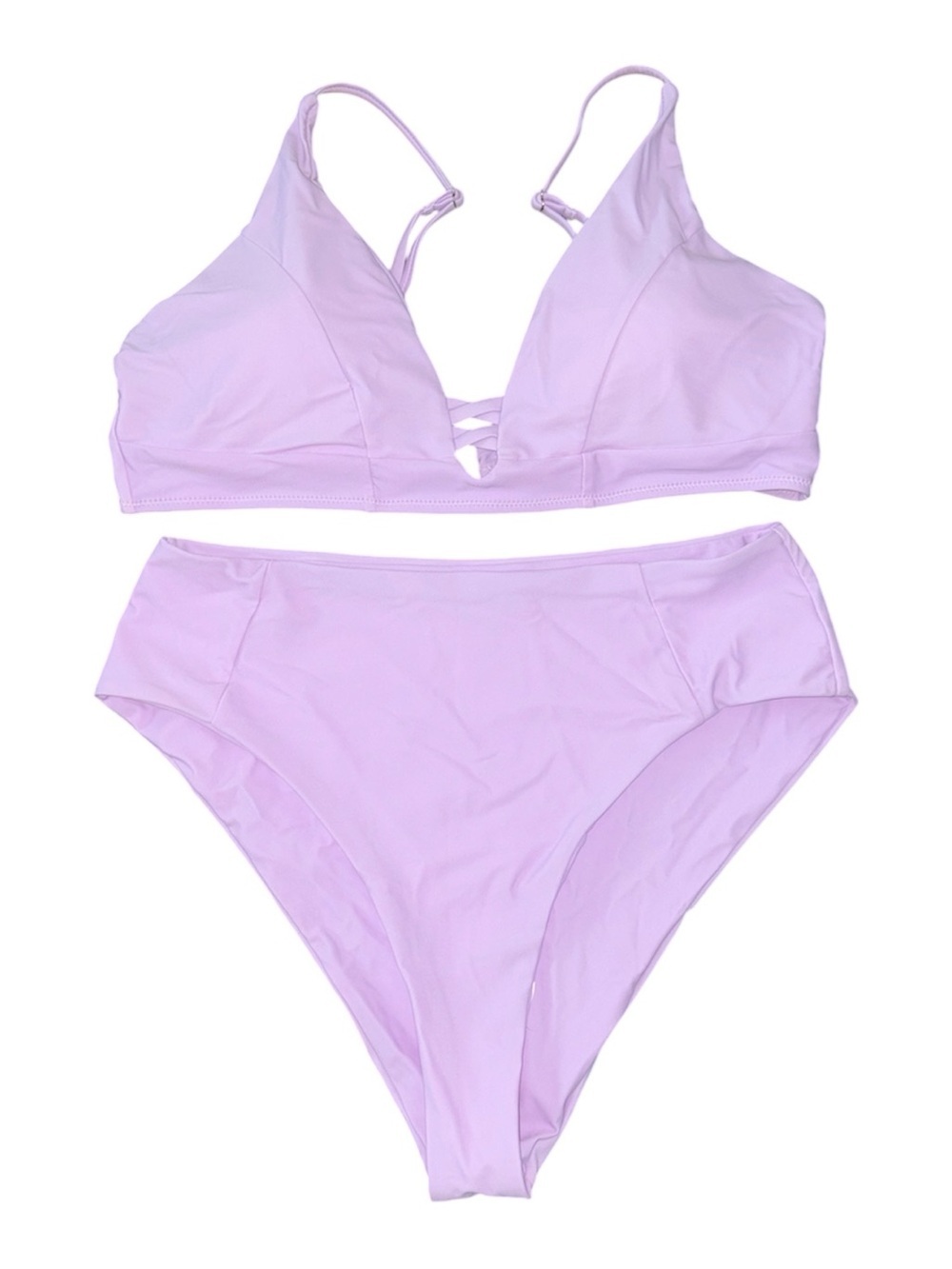 318. Women’s NWOT Lilac High-Waist Bikini Set - Women's Swim Size XL